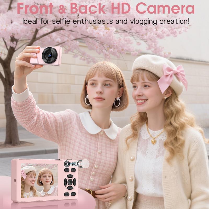 Dual-camera fully automatic digital camera, 64 million pixels, with built-in beauty filters.