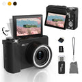 Digital camera with fill light, 4K video recording camera, small camera with 16x digital zoom.