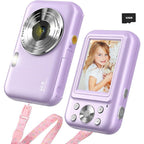 Portable pocket vlog camera, equipped with a 32GB SD card and wrist strap, supports Selfie.